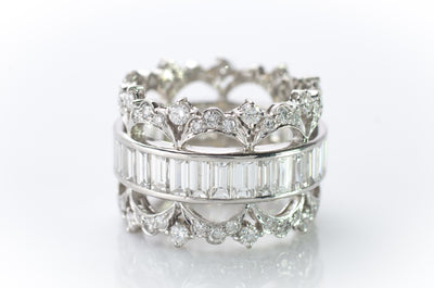 4.3CTW SIGNED FRED LEIGHTON DIAMOND ETERNITY BAND - SinCityFinds Jewelry