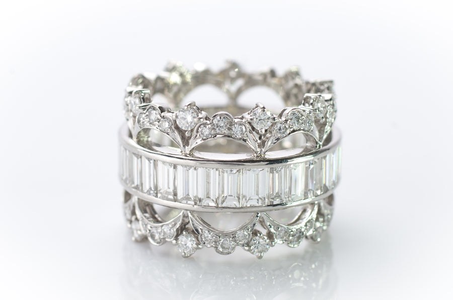 4.3CTW SIGNED FRED LEIGHTON DIAMOND ETERNITY BAND - SinCityFinds Jewelry