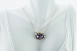 AMETHYST SPLIT PEARL CONVERSION NECKLACE - SinCityFinds Jewelry