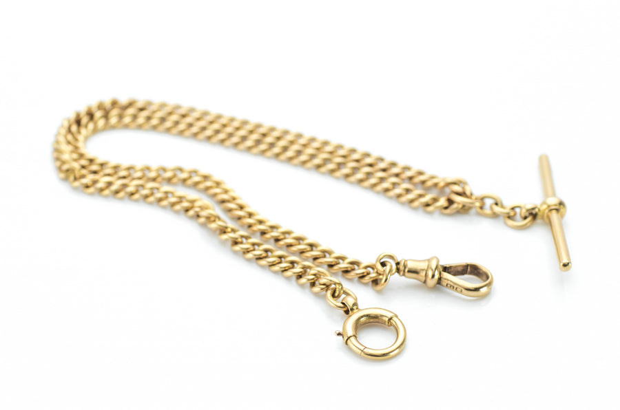 18K GOLD CURB CHAIN - SinCityFinds Jewelry