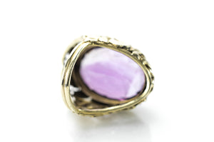 ART NOUVEAU AMETHYST COCKTAIL RING - SinCityFinds Jewelry