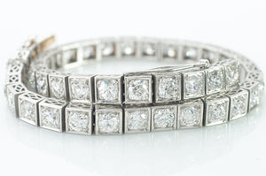 8CTW LINE BRACELET IN PLATINUM - SinCityFinds Jewelry