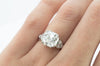 3.78CT VINTAGE ASSCHER CUT DIAMOND ART DECO ENGAGEMENT RING - SinCityFinds Jewelry