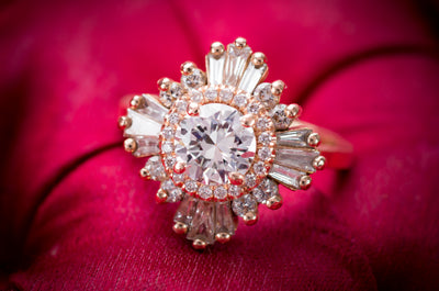 BALLERINA STYLE RING BY DESIGNER HEIDI GIBSON - SinCityFinds Jewelry
