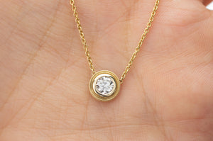 0.45CT OLD EUROPEAN DIAMOND PENDANT - SinCityFinds Jewelry