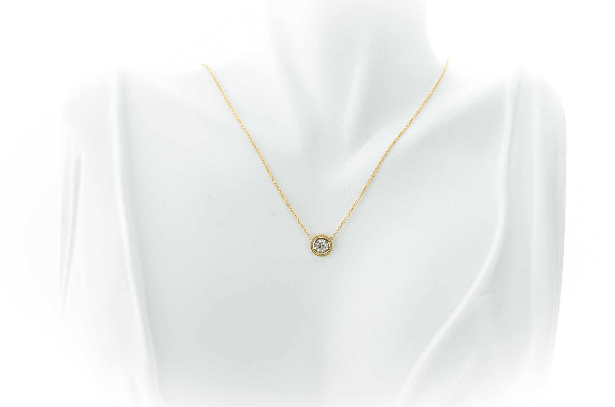 0.45CT OLD EUROPEAN DIAMOND PENDANT - SinCityFinds Jewelry
