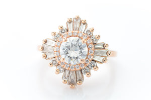 BALLERINA STYLE RING BY DESIGNER HEIDI GIBSON - SinCityFinds Jewelry