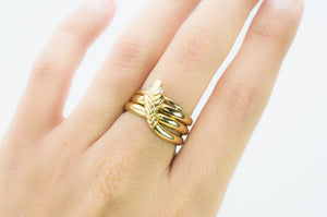 HEAVY VINTAGE FRENCH SNAKE RING IN 18K - SinCityFinds Jewelry