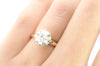 8MM OEC MOISSANITE SOLITAIRE IN YELLOW GOLD - SinCityFinds Jewelry