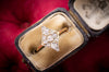 DAINTY EDWARDIAN DIAMOND RING - SinCityFinds Jewelry