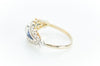 OLD EUROPEAN CUT AND NATURAL SAPPHIRE RING - SinCityFinds Jewelry