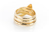 HEAVY VINTAGE FRENCH SNAKE RING IN 18K - SinCityFinds Jewelry
