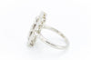 OLD EUROPEAN DIAMOND PLATINUM RING WITH BAGUETTE HALO - SinCityFinds Jewelry