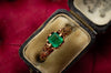 ANTIQUE EMERALD SOLITAIRE RING - SinCityFinds Jewelry
