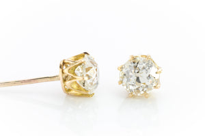 1.53CTW OLD MINE CUT DIAMOND STUDS - SinCityFinds Jewelry