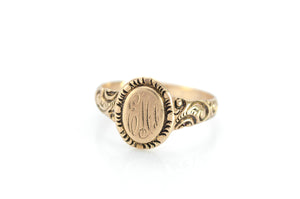 E.M.A SIGNET RING - SinCityFinds Jewelry