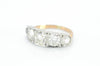 2.88CTW FIVE STONE BAND IN PLATINUM AND GOLD - SinCityFinds Jewelry