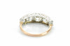 2.88CTW FIVE STONE BAND IN PLATINUM AND GOLD - SinCityFinds Jewelry