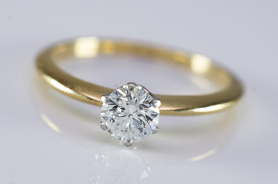 VINTAGE TIFFANY SOLITAIRE ENGAGEMENT RING - SinCityFinds Jewelry