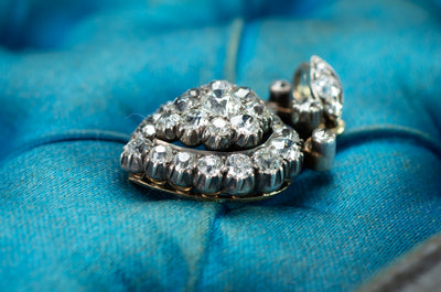 2.6CTW VICTORIAN DIAMOND HEART PENDANT - SinCityFinds Jewelry
