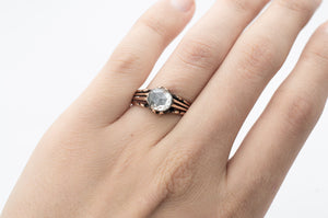 ANTIQUE ROSE CUT DIAMOND SOLITAIRE - SinCityFinds Jewelry