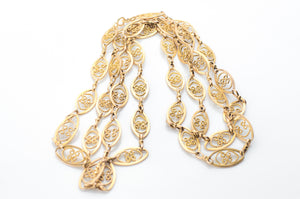 39 GRAM 18K GOLD FRENCH FILIGREE CHAIN - SinCityFinds Jewelry