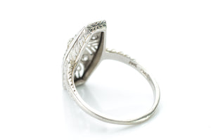 PLATINUM AND GOLD OLD CUT DIAMOND RING - SinCityFinds Jewelry