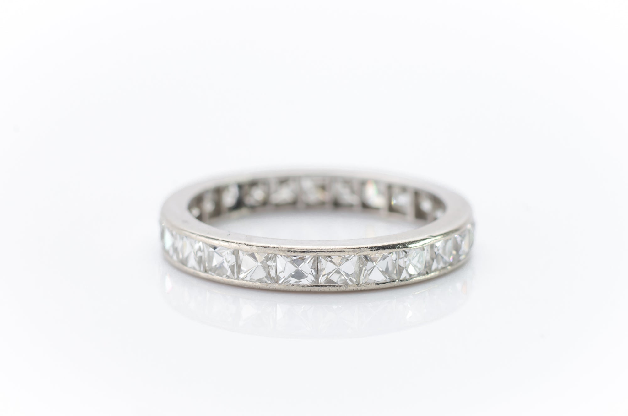 1.8CTW FRENCH CUT DIAMOND ETERNITY BAND - SinCityFinds Jewelry