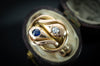 VINTAGE SAPPHIRE AND DIAMOND DOUBLE HEAD SNAKE RING - SinCityFinds Jewelry