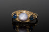 4.62CTW VINTAGE STAR SAPPHIRE CABOCHON RING - SinCityFinds Jewelry