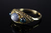 4.62CTW VINTAGE STAR SAPPHIRE CABOCHON RING - SinCityFinds Jewelry