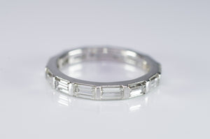 VINTAGE BAGUETTE CUT DIAMOND ETERNITY BAND - SinCityFinds Jewelry