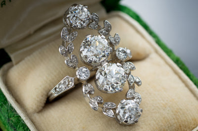 BELLE  EPOQUE DIAMOND WREATH RING - SinCityFinds Jewelry