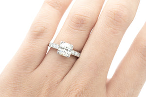 1.30CTW PLATINUM OLD EUROPEAN CUT DIAMOND RING - SinCityFinds Jewelry