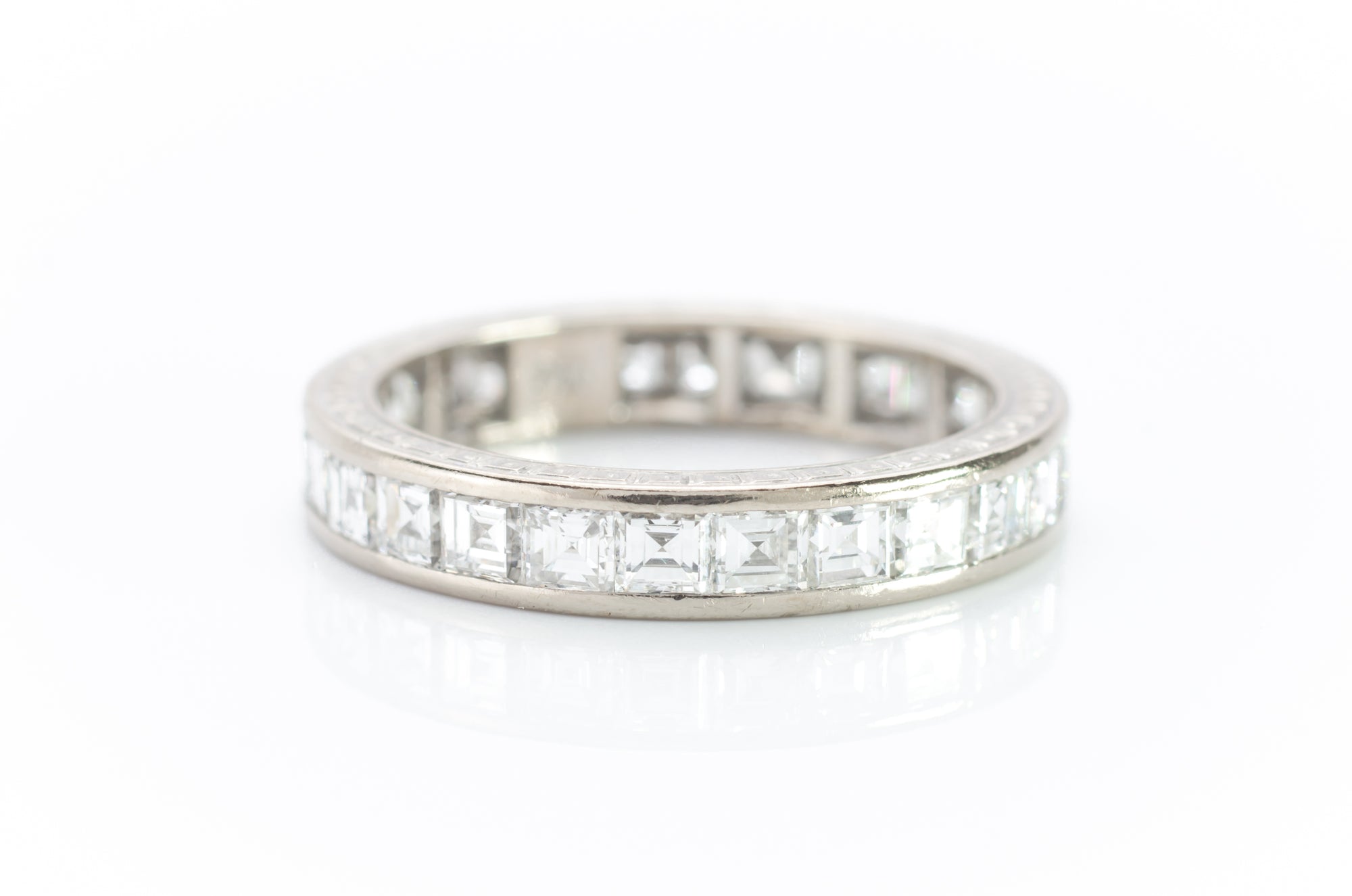 2.6CTW CARRE CUT ETERNITY BAND - SinCityFinds Jewelry