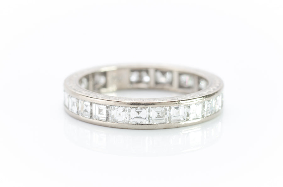 2.6CTW CARRE CUT ETERNITY BAND - SinCityFinds Jewelry