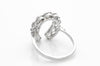 1.60CTW PLATINUM HORSESHOE DIAMOND RING - SinCityFinds Jewelry
