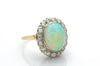 VINTAGE OPAL AND DIAMOND RING - SinCityFinds Jewelry
