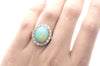 VINTAGE OPAL AND DIAMOND RING - SinCityFinds Jewelry