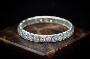 ART DECO 1CTW DIAMOND ETERNITY BAND - SinCityFinds Jewelry