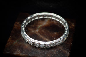 ART DECO 1CTW DIAMOND ETERNITY BAND - SinCityFinds Jewelry