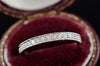 18k WHITE GOLD FULL ETERNITY BAND - SinCityFinds Jewelry