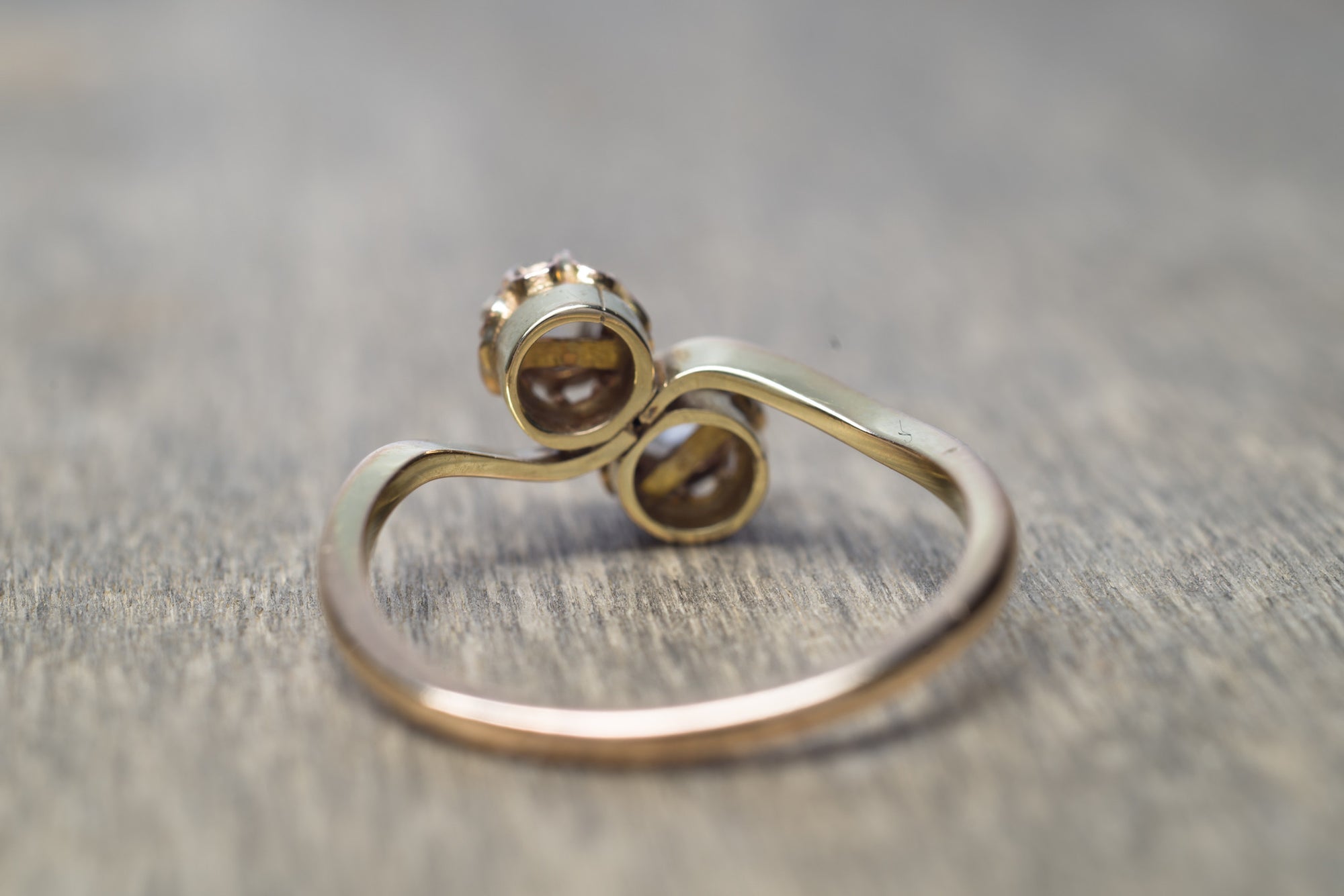 ANTIQUE TOI ET MOI ROSE CUT DIAMOND RING - SinCityFinds Jewelry