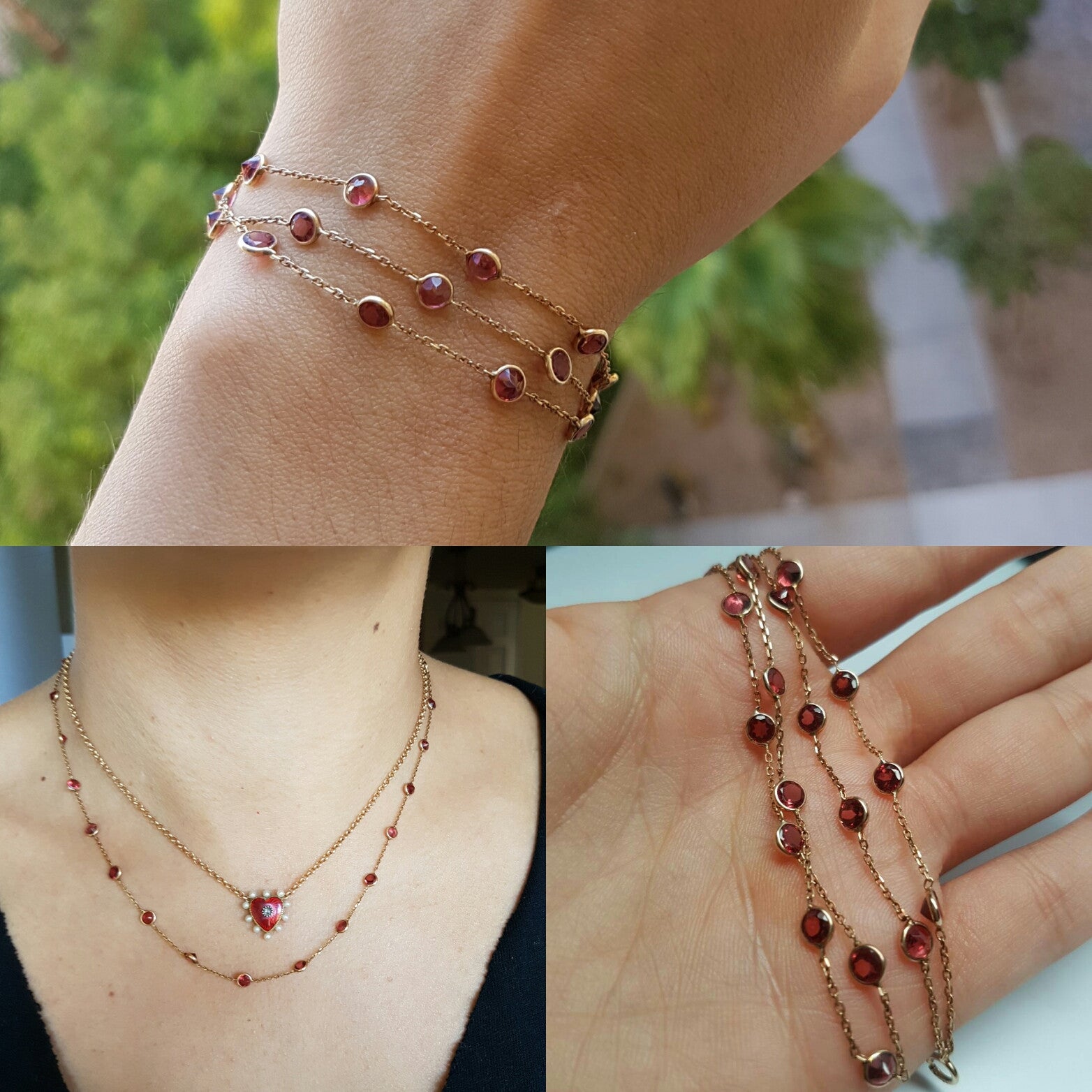 VINTAGE BY THE YARD GOLD NECKLACE - SinCityFinds Jewelry