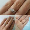 VINTAGE TRAUB ORANGE BLOSSOM TRANSITIONAL CUT DIAMOND WEDDING SET - SinCityFinds Jewelry