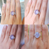 ART DECO  11CT STAR SAPPHIRE RING WITH DIAMOND ACCENTS - SinCityFinds Jewelry