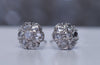 ROSE CUT CLUSTER DIAMOND EARRING STUDS - SinCityFinds Jewelry